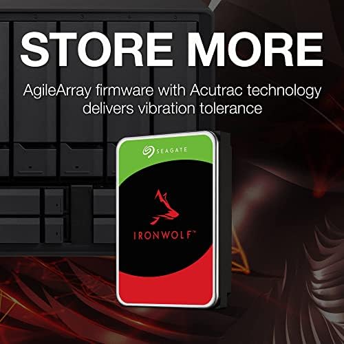 Seagate IronWolf 8TB NAS Internal Hard Drive HDD – 3.5 Inch SATA 6Gb/s 7200 RPM 256MB Cache for RAID Network Attached Storage – Frustration Free Packaging (ST8000VNZ04/N004) - Görsel 6