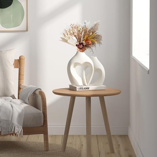 White Vases for Decor, Heart Shaped Ceramic Vase Set of 2, Nordic Heart Shaped Vases, Minimalist Decorative Vase for Table Centerpiece Wedding Dining Living Room Office House Decoration - Görsel 7