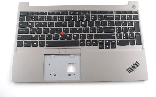 Parts for Lenovo ThinkPad E15 Gen 4 Palmrest Keyboard Bezel US Backlit for Fingerprint Version 5M11G26666 Silver - Görsel 1