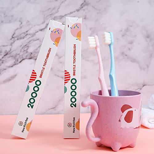 [Upgrade Version 4 Pack Micro Nano Extra Soft Toothbrush for Adult,20000 Bristle Toothbrush,Soft Bristle Toothbrush for Sensitive Teeth or Gum Clean Effectively - Görsel 6