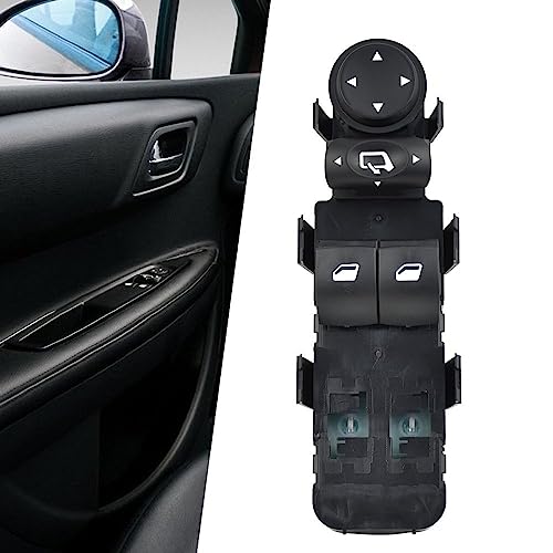 Autofenster-Steuerschalter Für Citroen C4 LC 2004 2005 2006 2007 2008 2009 2010 Cou&pe Schwarz Fenster für Schalter Spiegel Einstellung für Schalter Links Elektrischer Fensterheberschalter - Görsel 3