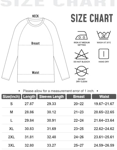 Men's Sun Shirts Long Sleeve Rash Guard UPF 50+ UV SPF Fishing Running Swim Shirts Lightweight Quick Dry - Görsel 7