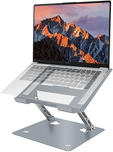 avakot Adjustable Aluminum Laptop Stand, Foldable and Ergonomic, Compatible with 9 to 15.6 Inch Laptops - Görsel 1