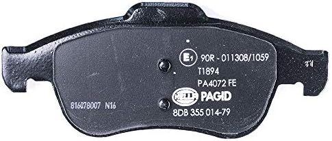 HELLA PAGID ön fren balataları - aşınma uyarı göstergeleri için hazır değil - set başına dört fren balatası - T1894 - diğerleri için DACIA / RENAULT - 8DB 355 014-791 - Görsel 3