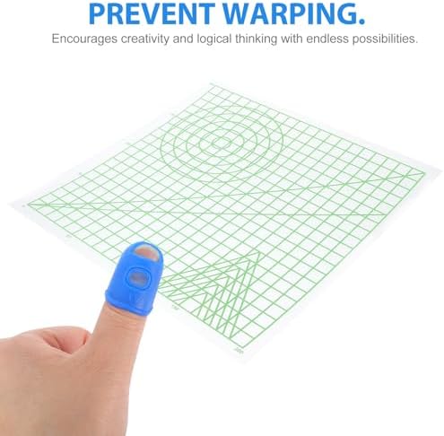 SEWACC 2pcs 3D Pen Mate 3D Pen Silicone Mat Drawing Board for 3D Printing Pen 3D Printer Build Surface Impresora 3D 3 d Printers 3D Pen Finger Pen Mats Template Motherboard - Görsel 3