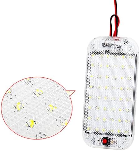 Xinlie LED otomobil iç aydınlatma 12 V LED araç iç aydınlatma şalterli beyaz ışık araç aydınlatma çubuğu süper aydınlık 800 lm otomobil, karavan, kamyon, van için, evrensel aydınlatma (2 adet) - Görsel 2