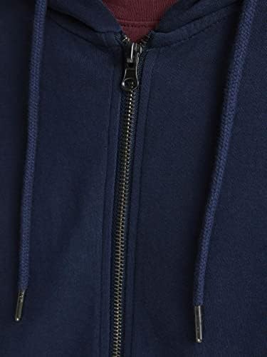 JACK & JONES Erkek kapüşonlu mont, tek renkli, kapüşonlu ceket - Görsel 2