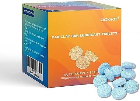 100pcs Car Clay Bar Lubricant Tablets-Clay Lube for Car Detailing,Use with Clay Bar or Clay Pad,100 Pcs=1600 fl oz, Works on Cars, Trucks, SUVs, & More - Görsel 1