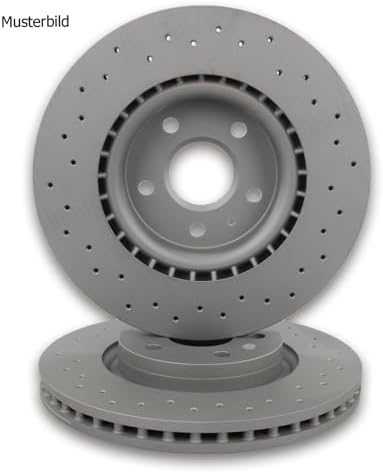 2x ZIMMERMANN Bremsscheibe Ø370mm Höhe 65mm Dicke: 36mm Lochzahl: 7/5 Lochkreis-Ø: 112mm innenbelüftet, zweiteilige Bremsscheibe, gelocht || 400.5573.30 - Görsel 3