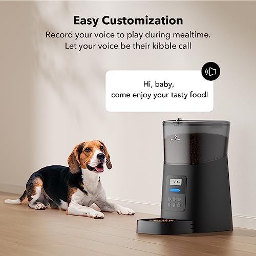 PETLIBRO Automatic Dog Feeder 6L Auto Dry Food Dispenser for Large Breed with Lock Lid for Naughty Pet, Timed Cat Feeder Low Food LED Indication with Anti-Clog Design Up to 50 Portion & 6 Meals Daily - Görsel 5