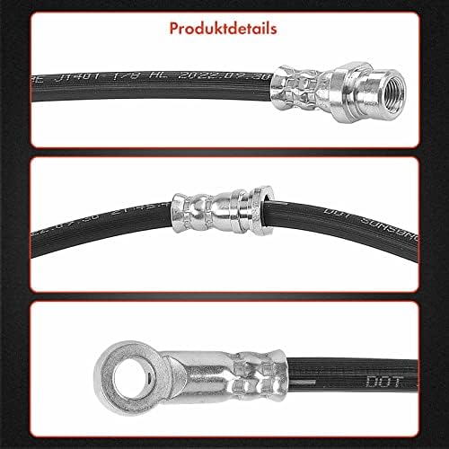 Frankberg 2x Fren Hortumu Fren Hortumu Ön Sol Sağ Pajero II V3 W V6W V7W 2.5L-3.5L 2000-2007 Pajero IV V8W V9W 3.0L-3.8L 2007-2022 ile uyumlu - Görsel 5
