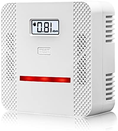Smoke and Carbon Monoxide Alarm Smoke Detector Carbon Monoxide Detector Combo with LCD Display Led Indicator Loud Sound Alert Test Button, CO Alarm with UL 217 & UL 2034 Standard - Görsel 1
