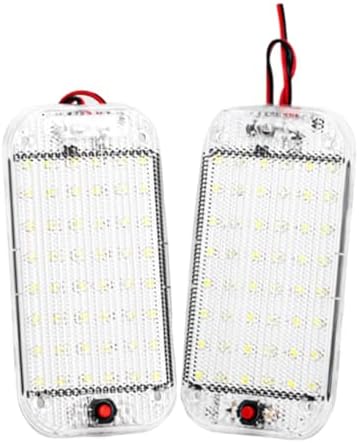 Xinlie LED otomobil iç aydınlatma 12 V LED araç iç aydınlatma şalterli beyaz ışık araç aydınlatma çubuğu süper aydınlık 800 lm otomobil, karavan, kamyon, van için, evrensel aydınlatma (2 adet) - Görsel 6