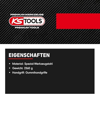 KS Tools Vibro-Impact 150.1608 jant telleri için sökme aleti, özel araç, bağlantı çubuklarını sökmek için, karşı vida bağlantıları ve aks vidaları - Görsel 3