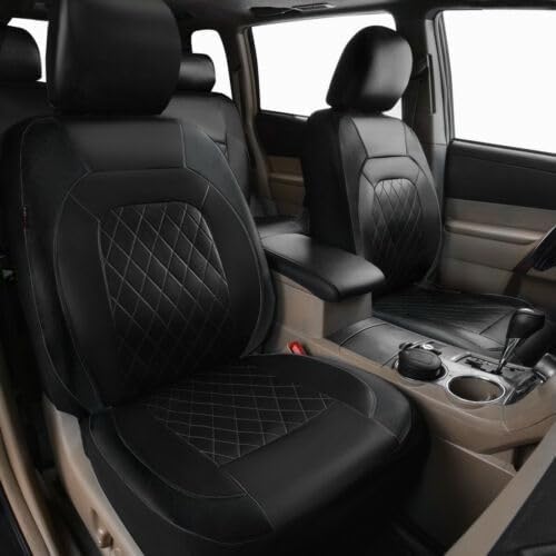 DPENGRUINB Skoda Kamiq/2019 2020 2021 2022 2023 2024 için araç koltuk kılıfı seti, su geçirmez araç koltuk kılıfları, poliüretan deri koltuk koruyucu ön koltuklar ve arka koltuklar iç mekan aksesuarı, - Görsel 3