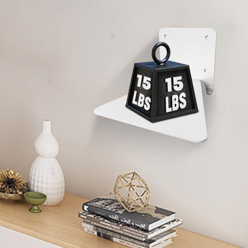 Invisible Floating Bookshelf - Modern White Wall Mount Metal Shelves for Room, Bedroom Bookcase, Small Bookshelf with Minimalist Design, Sleek Storage for Books & Decoratives（6PCS） - Görsel 2