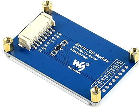 waveshare General 2inch IPS LCD Display Module 240×320 Resolution 2.0inch Monitor Embedded Controller RGB, 262K Color Display Color LED Backlight ST7789 Driver SPI Interface - Görsel 4