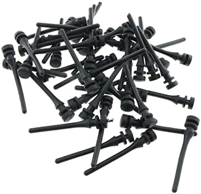 E-outstanding 20pcs Black PC Case 008Fan Mounting Pin Anti Noise Computer Components Vibration Silicone Rubber Screws, 45mm - Görsel 3