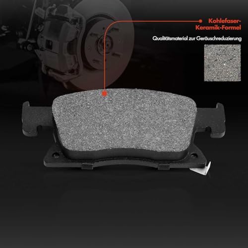 Frankberg 4x Fren Balatası Seti Ön Aks Sol Sağ Astra K B16 1.0L-1.6L 2015-2023 Astra K Sports Tourer B16 1.0L-1.6L 2015-2023 Replace# 95526567 ile uyumlu - Görsel 3