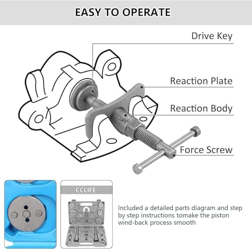22 parça fren piston itme seti fren pistonu itme araç alet takımı Nue VAG 3 pin adaptör - Görsel 4