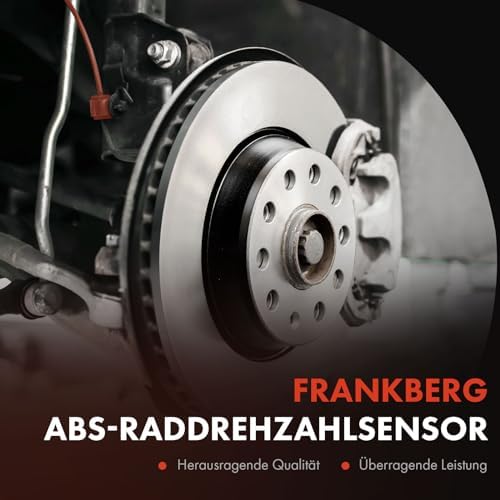 Frankberg 2x ABS Speed Sensor Arka aks sol sağ 2 kutuplu Viano W639 2.2L-3.7L 2004-2005 Vito Bus W639 109-123 2.2L-3.7L 2004-2014 Replace# 6394404706 ile uyumlu - Görsel 2