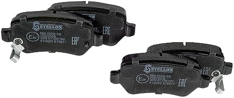 STELLOX 968 002B-SX fren balatası seti, disk fren (4 adet) – aşınma uyarı kontağı – ECE-R90 sertifikalı – set başına dört fren balatası – otomobil ve ticari araçlar için - Görsel 5