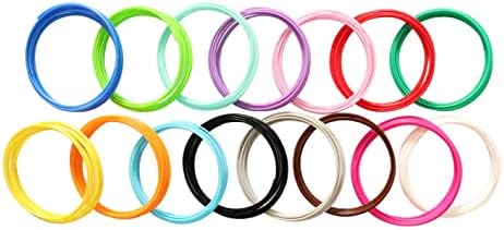 15 Bright Colors 1.75mm 3D Pen PLA Filament Refill, Each Color 10feet, Total 150 Feet 3D Pen/3D Printer PLA Sample Pack, Compatible with MYNT3D / SCRIB3D Printing Pen - Görsel 4