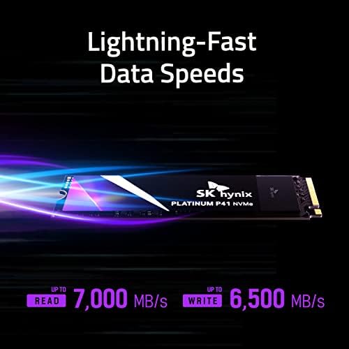 SK hynix Platinum P41 2TB PCIe NVMe Gen4 M.2 2280 Internal Gaming SSD, Up to 7,000MB/S, Compact SSD Form Factor - Solid State Drive with 176-Layer NAND Flash - Görsel 2