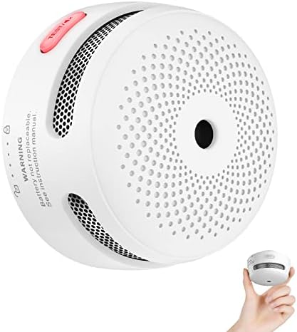X-Sense Mini Smoke Detector, 10-Year Battery Photoelectric Smoke Fire Alarm with LED Indicator & Silence Button, XS01 - Görsel 1