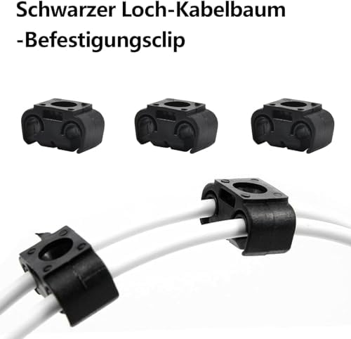 Auto Bremsleitung Clip, Bremsschlauchschelle, 50 Stück Auto Bremsschlauchschelle, Kunststoff Bremsschlauchschelle, Schwarzer Bremsschlauchhalter, Bremsschlauchhalter Bremsschlauchschellen - Görsel 6