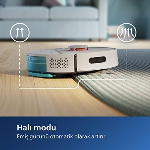 Philips 3000 Serisi Islak ve Kuru Beyaz Robot Süpürge, 4.000 Pa, Lazer Navigasyon, 200 Dakika Çalışma süresi, XU3000/02 - Görsel 6