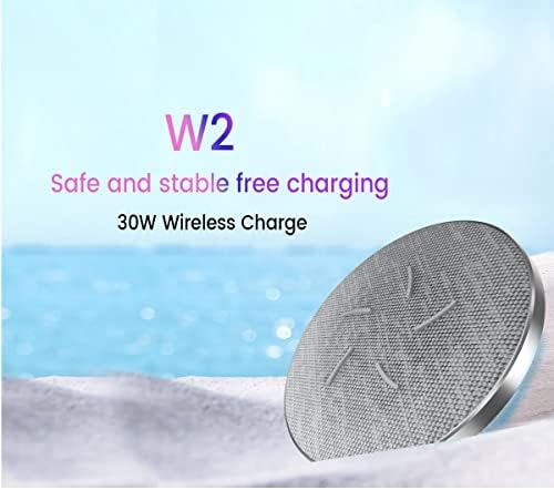 Blackview W2 Wireless Charger,30W Fast Wireless Charging Pad Compatible with Blackview BV9200 - Görsel 2