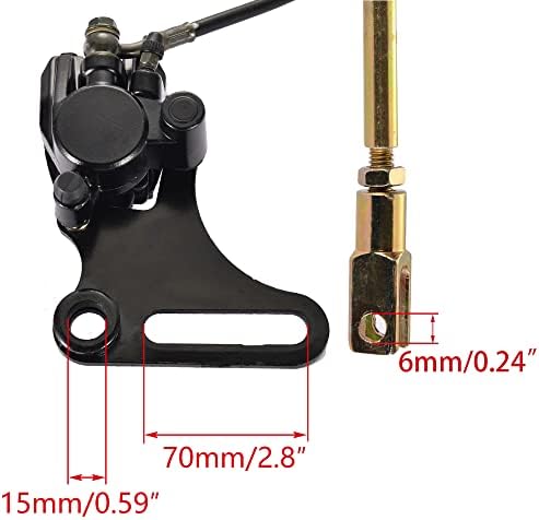 WOOSTAR Arka tekerlek freni ana fren silindiri fren kaliperi SSR 125ccm 110ccm Pit Dirt Bike Chinese Roller için yedek - Görsel 3