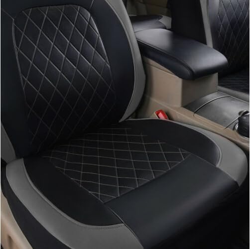 DPENGRUINB Skoda Kamiq/2019 2020 2021 2022 2023 2024 için araç koltuk kılıfı seti, su geçirmez araç koltuk kılıfları, poliüretan deri koltuk koruyucu ön koltuklar ve arka koltuklar iç mekan aksesuarı, - Görsel 4