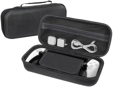 T Tersely Hard Shell Carrying Case for PlayStation Portal Remote Player - with Game Disc Storage, Data Cable Storage, and Protective Outer Cover - Görsel 1