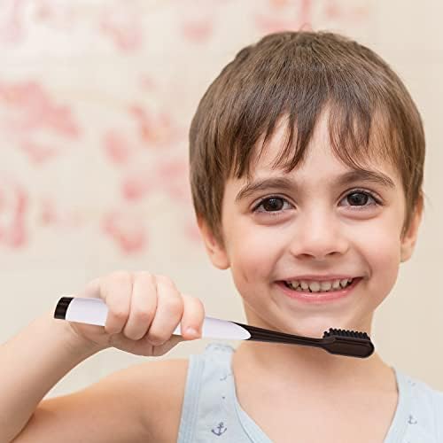 Charcoal Toothbrush Ultra Soft for Sensitive Gums - Teeth Whitening Brush for Adults & Children [Extra Family Pack] - Medium Tip Bristles - Görsel 4