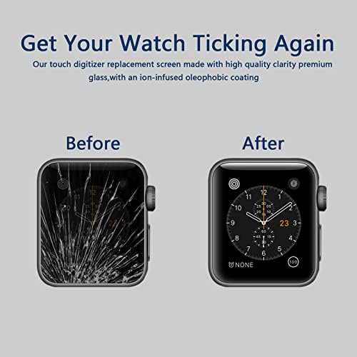Compatible with Apple Watch Series 6 40mm Screen Replacement Front Glass Cover Lens LED Touch Digitizer Repair Kit with Tools and Instructions (No LCD Screen) - Görsel 4
