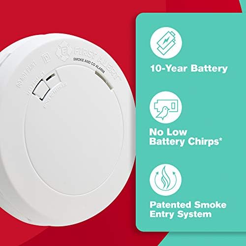 First Alert BRK PRC710 Smoke and Carbon Monoxide Alarm with Built-In 10-Year Battery , White - Görsel 3