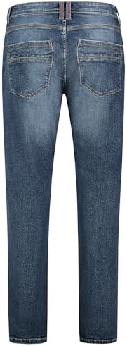 Sublevel Erkek Jeans Straight Slim Fit Denim Pantolon Boru Kargo Pantolon Kot Pantolon Sweat Denim - Görsel 5