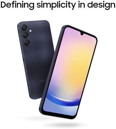SAMSUNG Galaxy A25 5G A Series Cell Phone, 128GB Unlocked Android Smartphone, AMOLED Display, Advanced Triple Camera System, Expandable Storage, Stereo Speakers, US Version, 2024, Black - Görsel 3