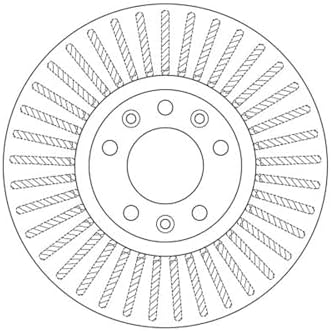 Original TRW belüftet Bremsscheiben lackiert – Teilenummer df6419 - Görsel 3