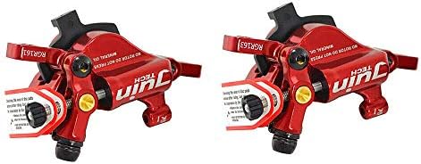 Juin Tech R1 Hidrolik Yol CX Disk Fren Seti 160 mm Rotor, Ön ve Arka, Kırmızı, JT1906 - Görsel 3