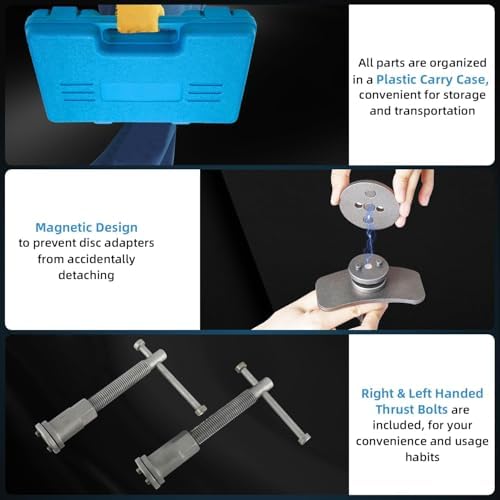 Freetec 22 parçalı Fren pistonu sıfırlama seti Geri getirme seti Piston geri itme seti Audi BMW Opel VW Kia VAG 3 Pin adaptörlü - Görsel 7