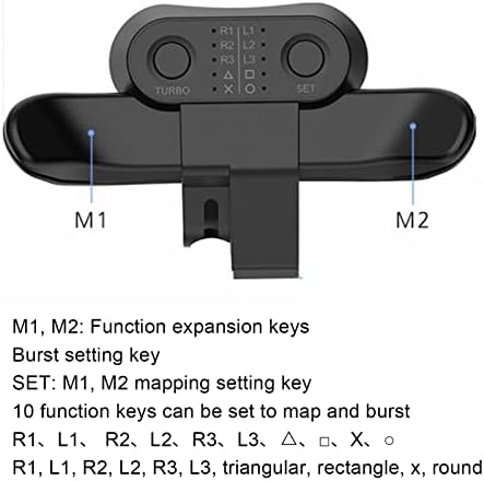 Dpofirs Back for Controller, Gamepad Back with 10 Function Key mappings, Gaming Stuff Attachment Game Accessories Paddles Parts Kits [Video Game] - Görsel 5