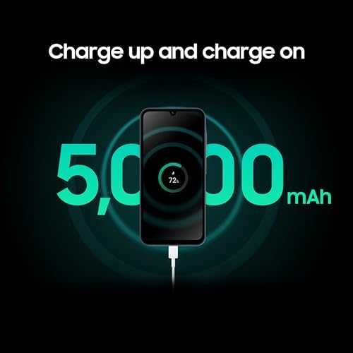 SAMSUNG Galaxy A15 5G A Series Cell Phone, 128GB Unlocked Android Smartphone, AMOLED Display, Expandable Storage, Knox Security, Super Fast Charging, Hi-Res Camera, US Version, 2024, Blue Black - Görsel 6