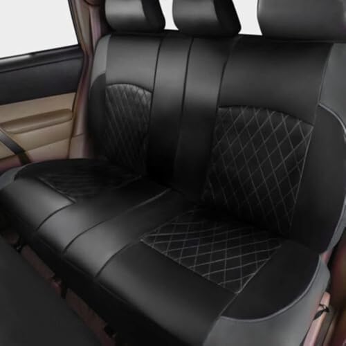 ZHENWANG Auto Schonbezüge für Skoda Kamiq 2018-2022 2023 2024,Auto Sitzbezüge Sitzauflagen Set PU Leder wasserdichte Autositzschoner Sitzbezügesets Sitzschoner Innere Zubehör,C-Grey - Görsel 3