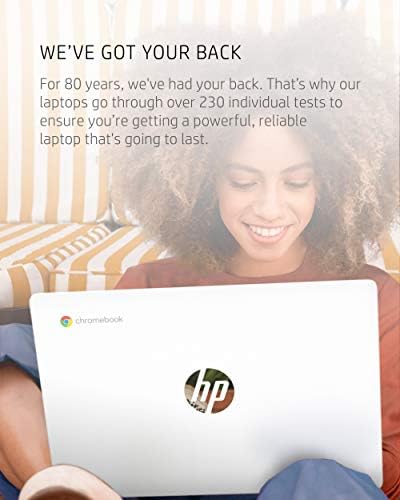 HP Chromebook 11-inch Laptop - Up to 15 Hour Battery Life - MediaTek - MT8183 - 4 GB RAM - 32 GB eMMC Storage - 11.6-inch HD Display - with Chrome OS™ - (11a-na0021nr, 2020 model, Snow White) - Görsel 7