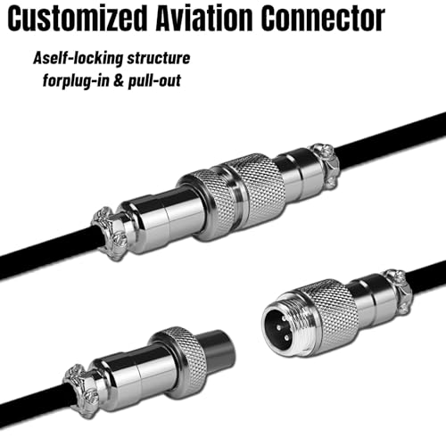 USB C Coiled Keyboard Cable - Gaming Keyboard Coil Cord ,Custom Type Braided Mechanical Keyboard Cable With Detachable Metal Aviator Wire, 1.5M USB-C to USB-A, Computer Decoration Keyboard Wire Black - Görsel 4