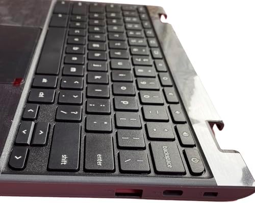 Replacement for Lenovo 100e Chromebook 2nd Gen 81MA Laptop Upper Top Cover Case Palmrest Keyboard Touchpad Assembly Part 5CB0T79741 Black - Görsel 7