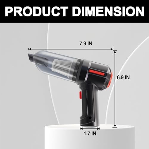 PeroBuno 3-in-1 Computer Vacuum Cleaner - Air Duster - for Keyboard Cleaning - Cordless Canned Air - Powerful 45000RPM - Energy-Efficient - Compressed Air - Görsel 7